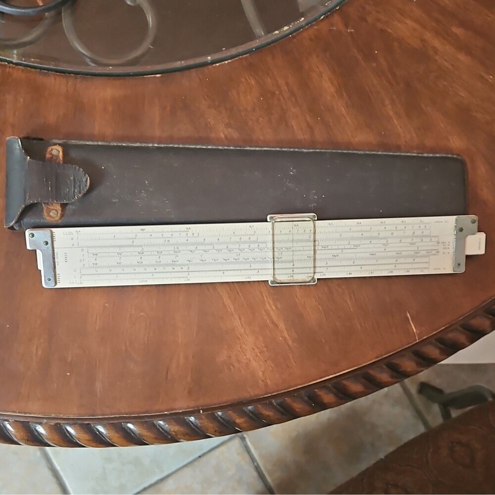 Doric K & E Co. Slide‎ Rule No. 9081-3 Made in USA w/ Leather Case